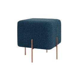 Atelier Del Sofa Puf Bohemio Azul Marino y Cobre